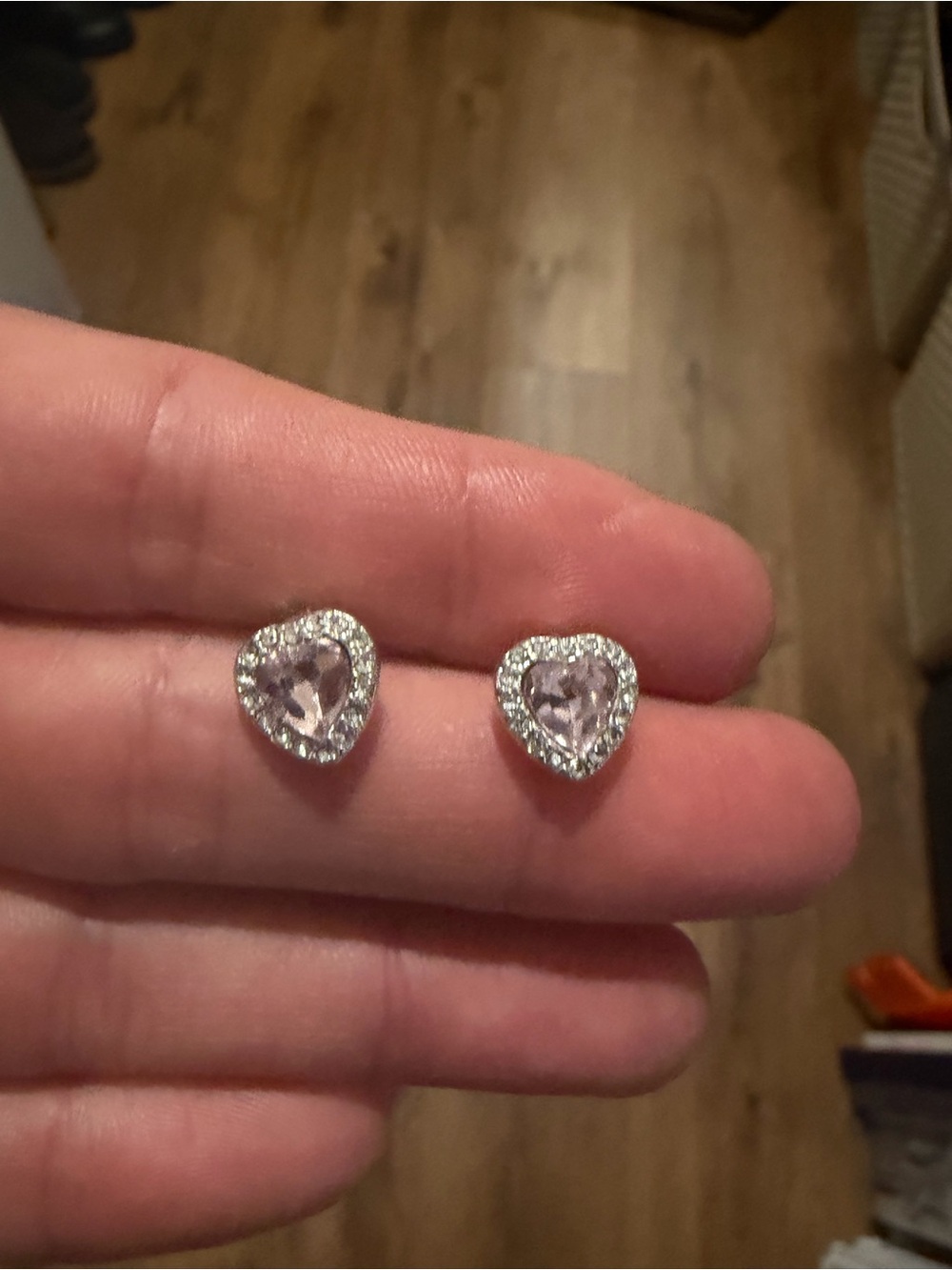 Brighton Pink Heart Crystal Halo Stud Earrings